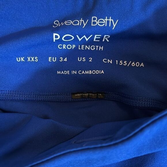 SWEATY BETTY power crop length leggings XXS - Picture 4 of 4